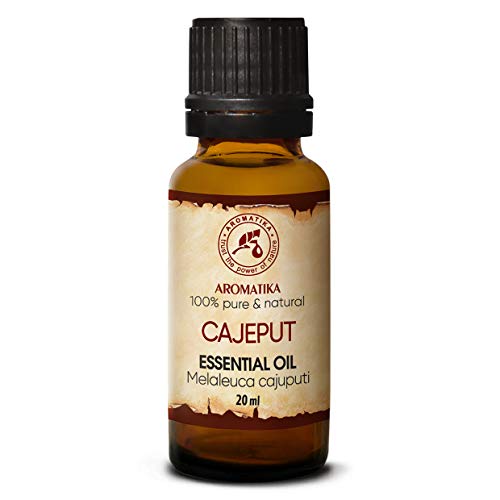 Aceite Esencial de Cajeput 20 ml - 100% Puro y Natural - Aromaterapia - Difusor - Lámpara de aroma - Sauna - Yoga