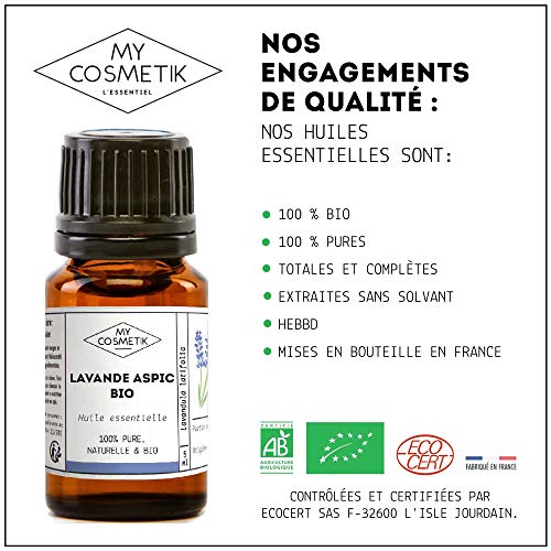 Aceite Esencial de Lavanda Aspic orgánico - MyCosmetik - 10 ml