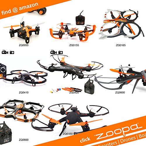 Acme Made zoopa Q600 Mantis - Drones con cámara (Negro, Naranja, Color Blanco, hacia atrás, Adelante, Polímero de Litio)