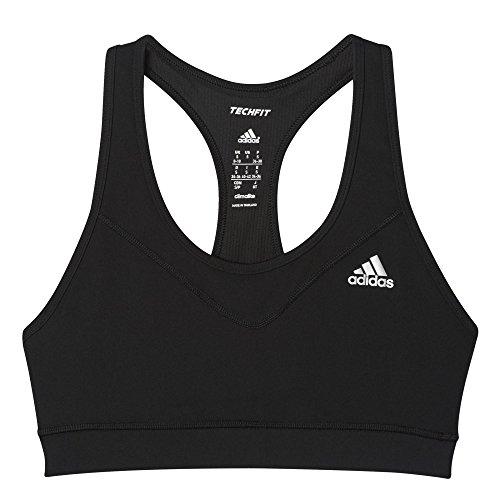 adidas TF Solid Sujetador, Mujer, Multicolor (Negro/Plamat), XS