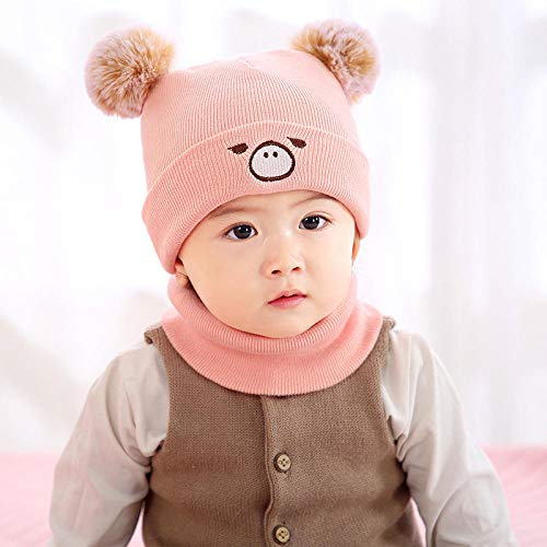 Aibccr Gorra fetal para bebés recién Nacidos Gorra de Pelo para Hombres y Mujeres protección para los oídos para bebés Sombrero de Modelado cálido Red Rojo 0-1 años