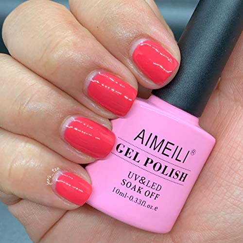 AIMEILI Esmalte Semipermanente De Uñas Soak Off UV LED Uñas De Gel - Tropix Tropical Punch (001) 10ml