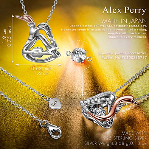 Alex Perry Regalo Collar Mujer Plata 925 Colgante Joyería para Elle Su Madre Amante Cumpleaños Aniversario