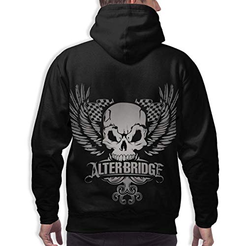 Alter Bridge Hombre Pullover Hoodie Sudadera Casual de Manga Larga con Bolsillo