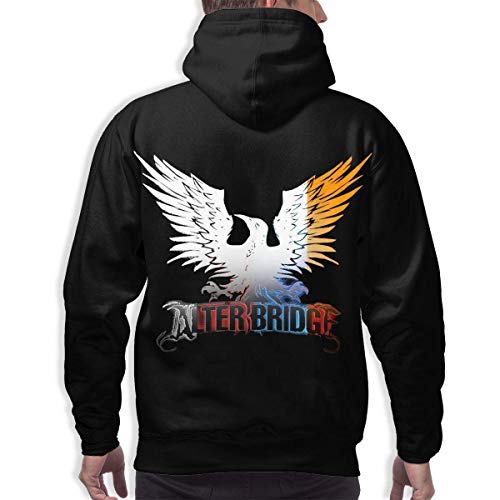 Alter Bridge Hombre Pullover Hoodie Sudadera Casual de Manga Larga con Bolsillo