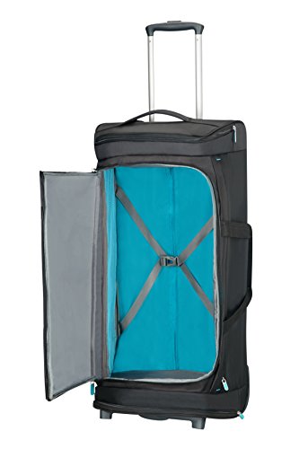 American Tourister Herolite Duffle/WH Bolsa de Viaje, 79 cm, 95 Litros, Color Volcanic Negro