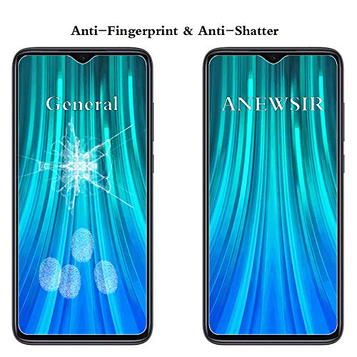 ANEWSIR [3 Pack] Protector de Pantalla para Xiaomi Redmi Note 8 Pro,Cristal Templado Xiaomi Redmi Note 8 Pro [9H Dureza] [Alta Definicion]