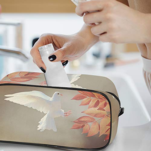 Animal Dove Bigeon - Neceser portátil para Mujer y niña, multifunción, Bolsa de Aseo de Viaje, Bolsa de Lona