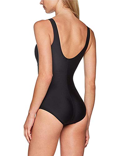 Arena Melby, Bañador para Mujer, Negro (Black/Silver), 48 DE