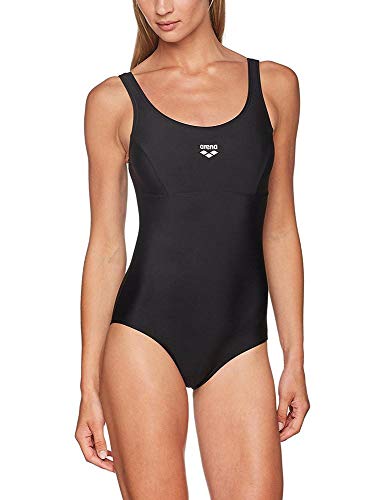 Arena Melby, Bañador para Mujer, Negro (Black/Silver), 48 DE