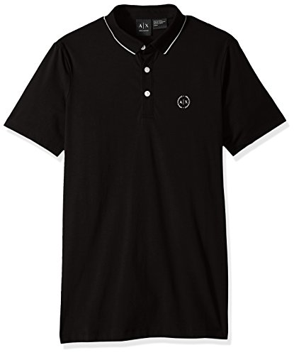 Armani Exchange 8nzf70 Polo, Negro (Black 1200), X-Small para Hombre