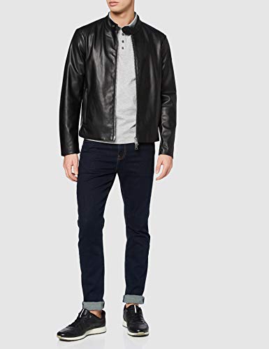 Armani Exchange Eco-Leather Blouson Chaqueta bomber, Negro (Black 1200), X-Small para Hombre