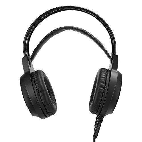 Auriculares para Juegos de 3,5 mm, Auriculares para Juegos Luminosos y Coloridos Auriculares para Juegos con Sonido Envolvente con cancelación de Ruido USB para PC portátil(Resplandor Colorido)