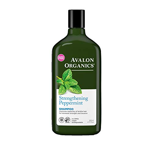 Avalon Organics menta Champú Revitalizante 325ml Pack de 3