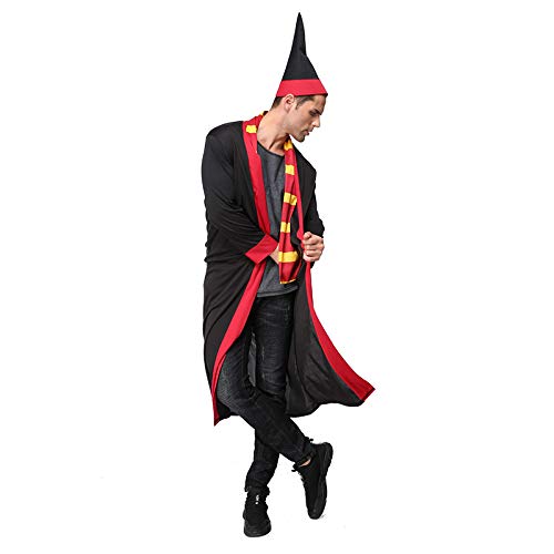 Avsvcb Cosplay Traje de Fiesta de Navidad para niños espectáculo de Halloween Novedad Regalo Mago Fiesta Disfraz