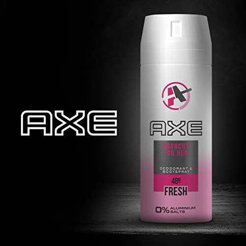 Axe Axe Anarchy for Her - Spray corporal sin sales de aluminio, 150 ml