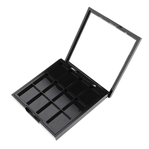 B Baosity 12 Ranuras Vacía Paleta de Rubor Sombras Ojos Bálsamo de Labios Portable DIY Accesorios