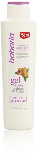 Babaria Aceite Almendras Dulces Gel de Baño Pieles Muy Secas - 750 ml