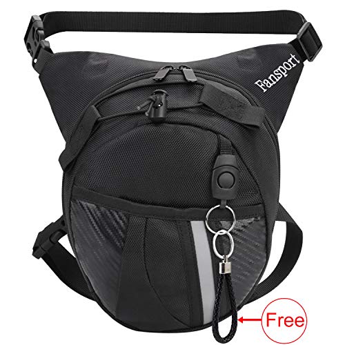 Bageek Bolso Pierna,Bolsa Pierna Moto piernera Moto Hombre,riñonera de Pierna Hombre Mochila Pierna Moto Impermeable Riñoneras de Moda Riñoneras de Marcha