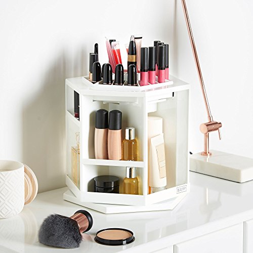 Beautify Organizador de Cosméticos con Rotación 360° - Blanco