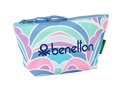 Benetton "Arcobaleno" Oficial Mochila Escolar Infantil Porta Maquillaje 230x80x120mm