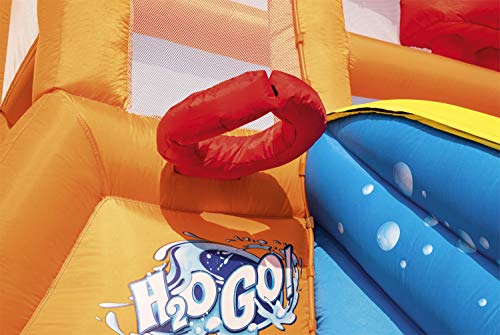 BESTWAY 53305 - Castillo Hinchable Acuático Tsunami Waves Summit Mega Parque 505x340x265 cm