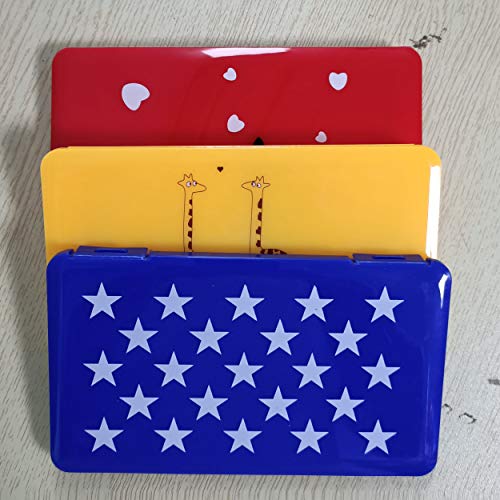 Beuya Colores sólidos Cajas de Almacenamiento para máscara desechable, Cajas para mascaras, Bolsa portátil de Almacenamiento de mascarillas (X6-2 Pcs)