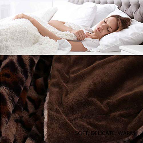 BHAHFL Manta De Doble Capa con Forro Polar, Franela Suave, Cama Doble, Mantas Grandes, Manta De Microfibra para Sofá para Sillas/Cama/Oficina, Ropa De Cama Exquisita, Cálida,B,160 * 200CM