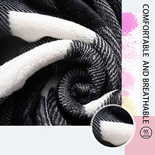 BHAHFL Manta De Doble Capa con Forro Polar, Franela Suave, Cama Doble, Mantas Grandes, Manta De Microfibra para Sofá para Sillas/Cama/Oficina, Ropa De Cama Exquisita, Cálida,B,130 * 150CM