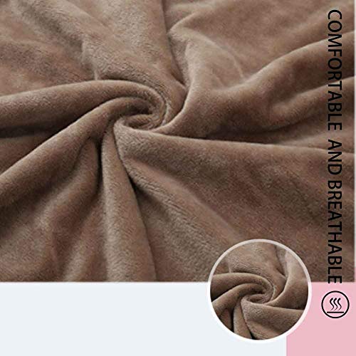 BHAHFL Manta De Doble Capa con Forro Polar, Franela Suave, Cama Doble, Mantas Grandes, Manta De Microfibra para Sofá para Sillas/Cama/Oficina, Ropa De Cama Exquisita, Cálida,A,80 * 120CM