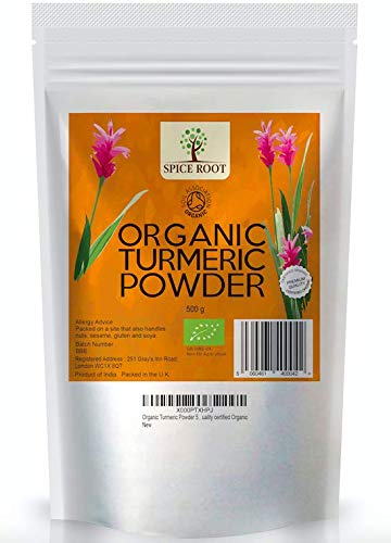 Bio Curcuma Polvo 500g (polvo de cúrcuma orgánico, organic turmeric powder) - Calidad superior, Certificado orgánico | Superfood | Bueno para la inmunidad | Detox | Vegano