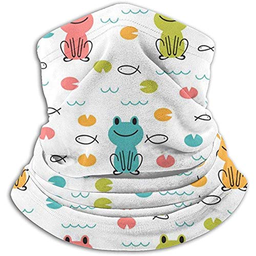 Bklzzjc Cute Cartoon Frog Neck Warmer - Tube Gaiter Tube, Ear Warmer Headband & Face Mask.