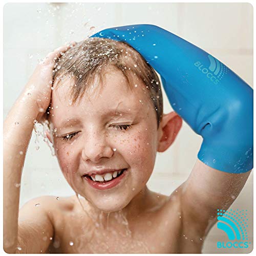 Bloccs Protector de escayola impermeable medio brazo mediano para niño de 4 a 9 años, Blanco (P6371/M)