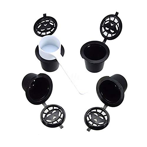 bulingbuling 4 PC Café Cápsula De Filtro Reutilizable del Café De La Cápsula del Módulo para El Filtro Nespresso Máquinas Recargable Café De La Vaina Novedades para La Cocina