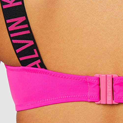 Calvin Klein Bandeau-rp Parte de Arriba de Bikini, Rosa (Pink GLO TZ7), (Talla del Fabricante: Small) para Mujer