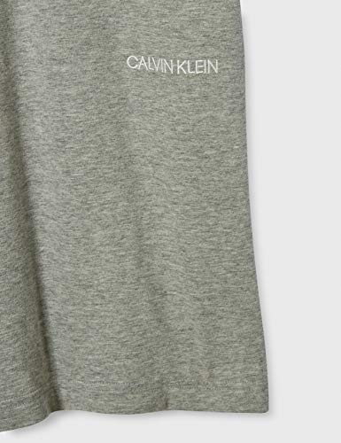 Calvin Klein Crew Neck 2pk Top de Pijama, Gris (Grey Heather/Army Dust Fq4), Small (Pack de 2) para Mujer