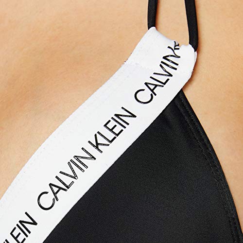 Calvin Klein Fixed Triangle-rp Almohadillas y Rellenos de Sujetador, Negro (PVH Black BEH), (Talla del Fabricante: Medium) para Mujer