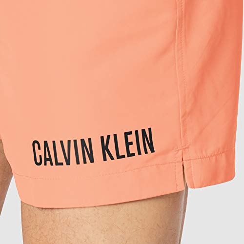 Calvin Klein Medium Double WB Bañador, Rosa (Cadmium Orange TBI), Large para Hombre