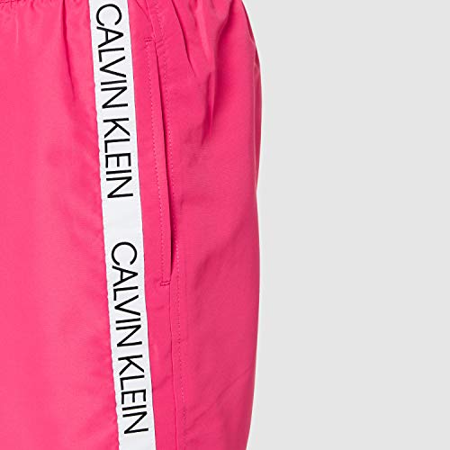 Calvin Klein Medium Drawstring Bañador, Rosa (Jewel Pink T1I), Small para Hombre