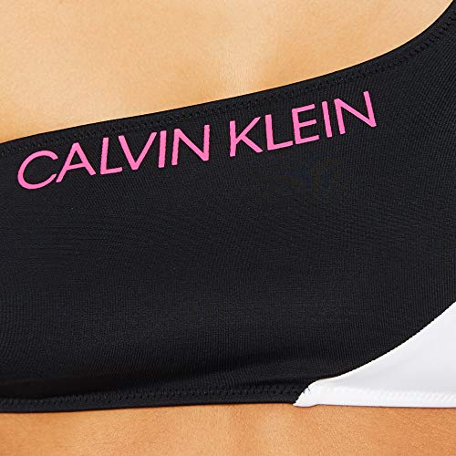 Calvin Klein One Shoulder Bandeau Pijama, Negro (PVH Black BEH), Large para Mujer