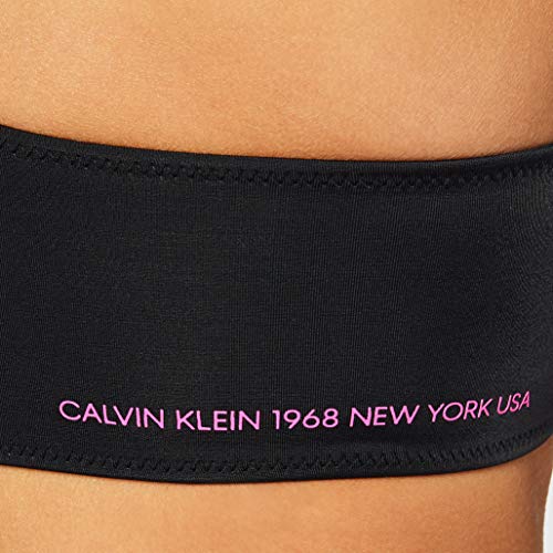 Calvin Klein One Shoulder Bandeau Pijama, Negro (PVH Black BEH), Large para Mujer