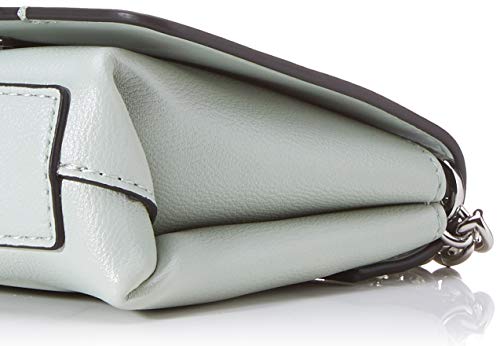 Calvin Klein - Re-lock Flap Crossbody Sm, Bolsos maletín Mujer, Verde (Petal Green), 1x1x1 cm (W x H L)