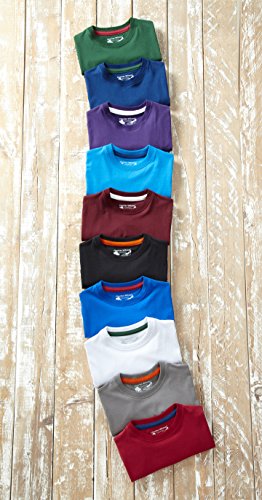 Charles Wilson Paquete 5 Camisetas Cuello Redondo Lisas (X-Large, Monochrome)