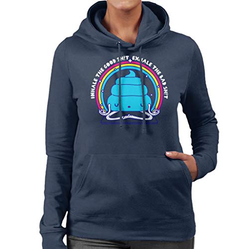 Cloud City 7 Namashite Yoga Poop Women's Hooded Sweatshirt