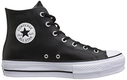 Converse Chuck Taylor CTAS Lift Clean Hi, Zapatillas Altas para Mujer, Negro (Black/Black/White 001), 39 EU