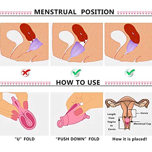 Copa Menstrual,Talla S Rosa,Tazas menstruales de silicona para mujer,período Menstrual Copa Femenina de Higiene,Copa Menstrual Reutilizable,La Mejor Alternativa a los Tampones y las Compresas