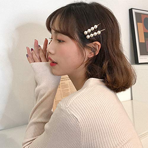 Coreano elegante temperamento perla perla perla clip clip clip lateral Clip Liu Hai clip aplastado pelo clip hembra pelo accesorio tiara