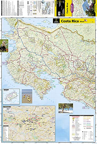 Costa Rica: Travel Maps International Adventure Map: NG.AM3100 [Idioma Inglés]