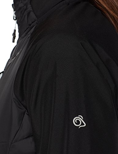 Craghoppers - Chaqueta híbrida Resistente al Agua Modelo Voyager para Mujer (44 EU/Negro)