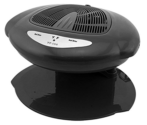 Crisnails ® Ventilador Secador de uñas Frío y Caliente Profesional Automático Nails (Negro)